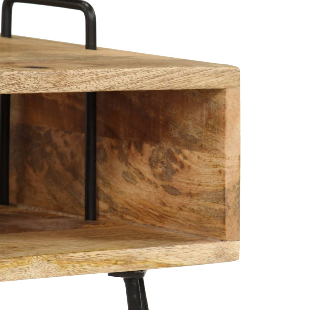 Sängbord Nattduksbord Trä massivt mangoträ 40x34x47 cm