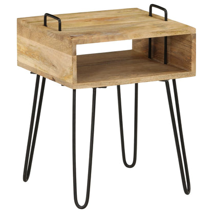 Sängbord Nattduksbord Trä massivt mangoträ 40x34x47 cm