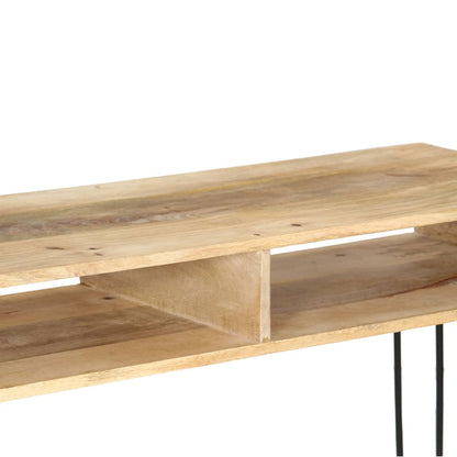 Avlastningsbord Konsollbord Trä mangoträ 115x35x76 cm