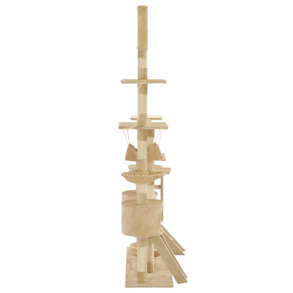 Kattmöbel Katträd med klöspelare i sisal 230-250 cm beige