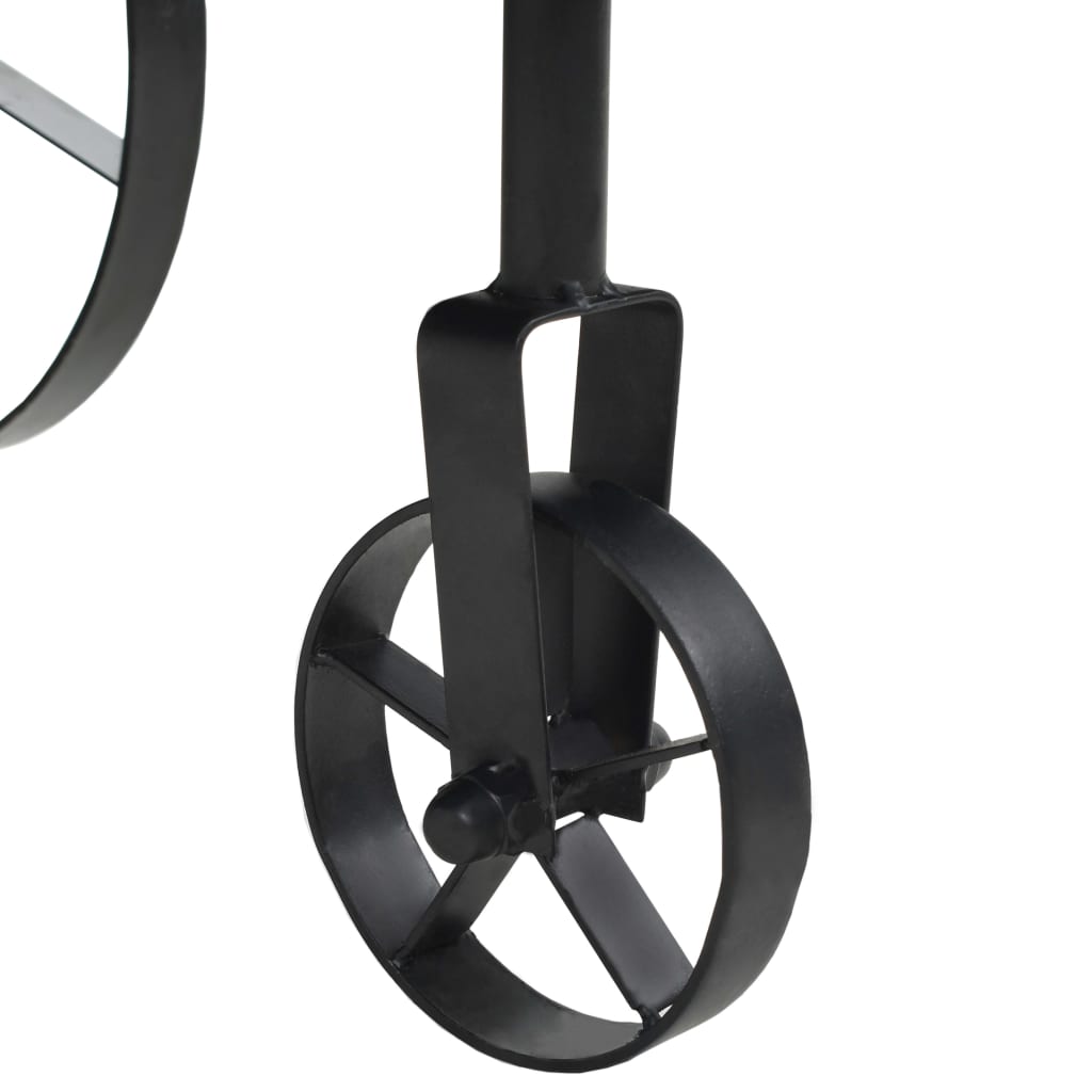 Soffbord Svart Trä och granträ 110x55x43 cm