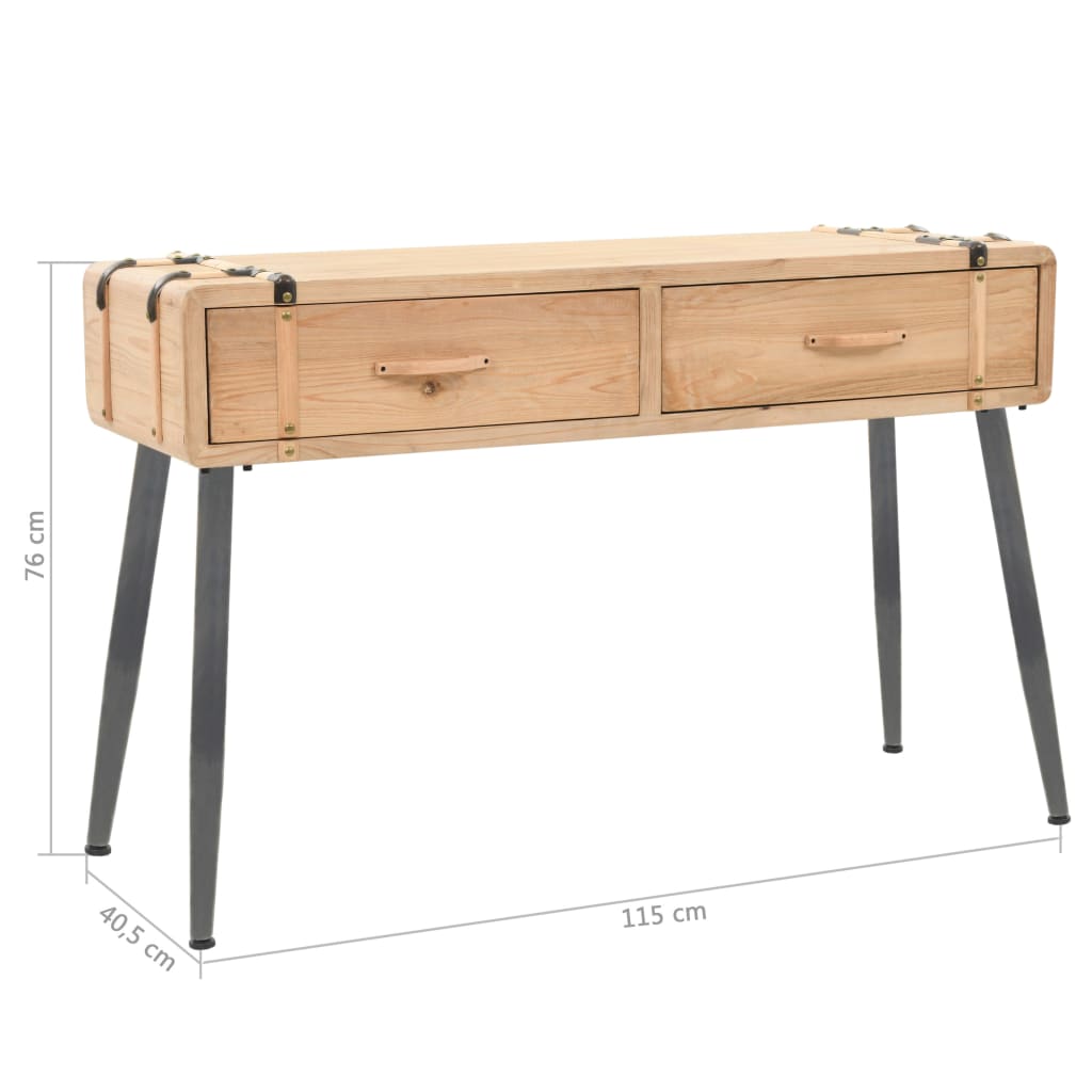 Avlastningsbord Konsollbord Trä massivt granträ 115x40,5x76 cm