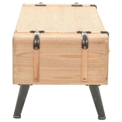 TV-Möbel Trä TV-Bänk massivt granträ 120x33x35 cm