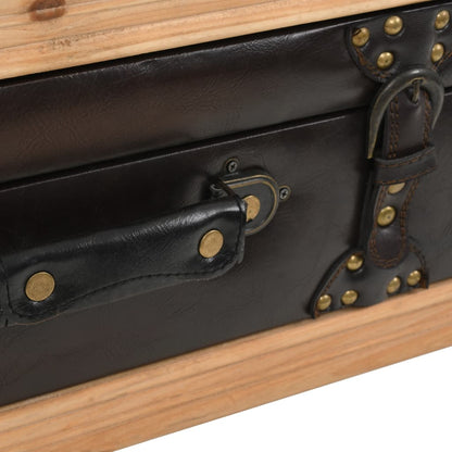 Soffbord Trä massivt granträ 115x55x50 cm