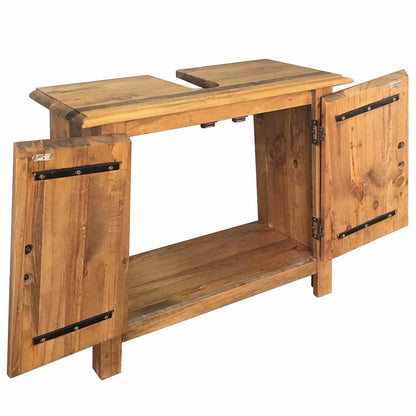 Badrumsunderskåp massiv furu 70x32x63 cm