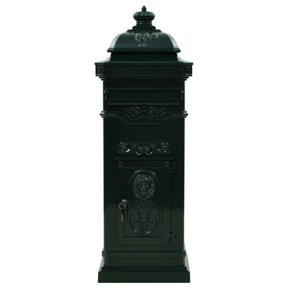 Brevlåda Markpostlåda vintage stil rostfri aluminium grön