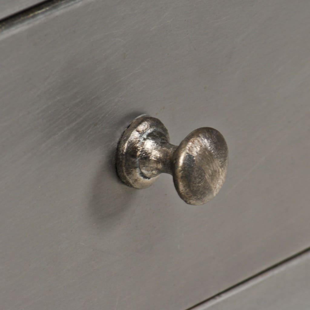 Skänk Trä massivt mangoträ och stål 65x33x76 cm