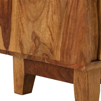 TV-Möbel Trä TV-Bänk massivt sheshamträ 118x30x40 cm