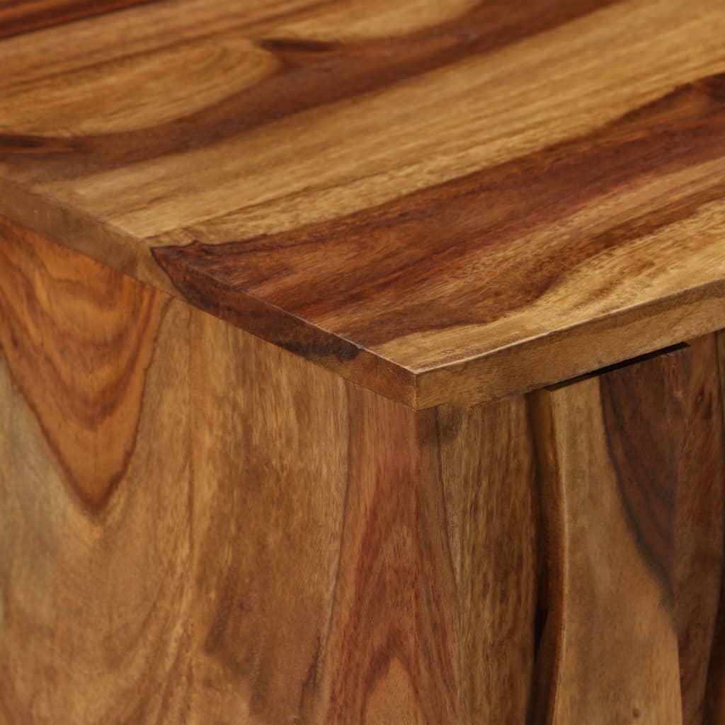 TV-Möbel Trä TV-Bänk massivt sheshamträ 118x30x40 cm