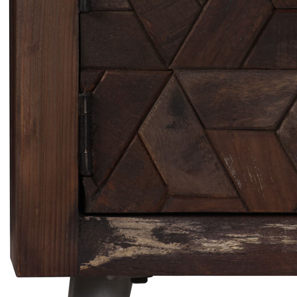 TV-Möbel Trä TV-Bänk massivt återvunnet Trä 140x30x45 cm