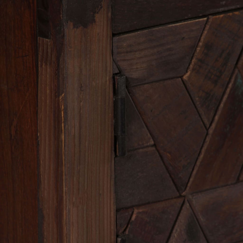 TV-Möbel Trä TV-Bänk massivt återvunnet Trä 140x30x45 cm