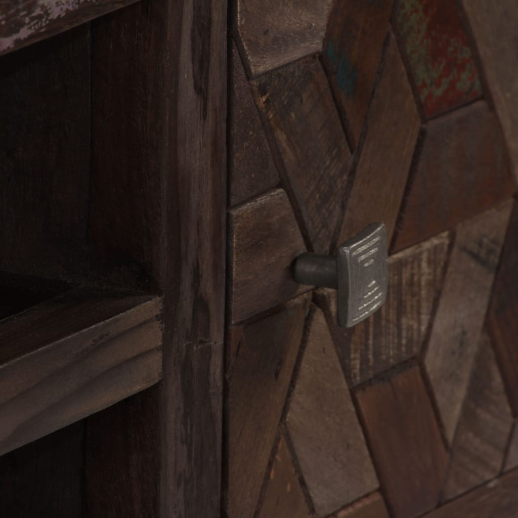 TV-Möbel Trä TV-Bänk massivt återvunnet Trä 140x30x45 cm