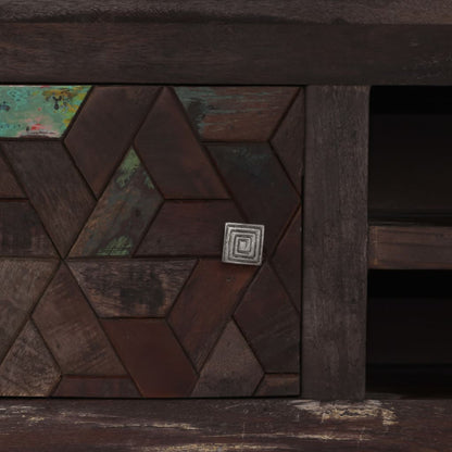 TV-Möbel Trä TV-Bänk massivt återvunnet Trä 140x30x45 cm