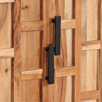 Skänk Trä massivt akaciaträ 145x40x80 cm