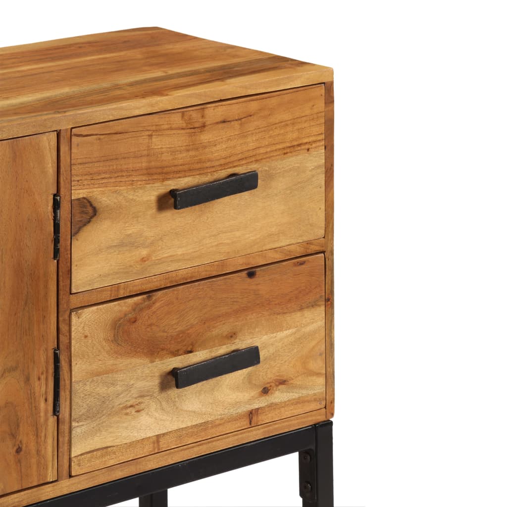 Skänk Brun 110x30x70 cm massivt akaciaträ