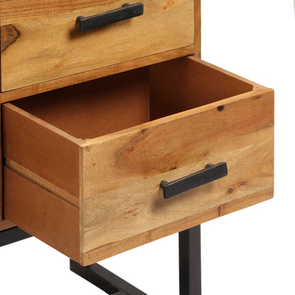 Skänk Brun 110x30x70 cm massivt akaciaträ