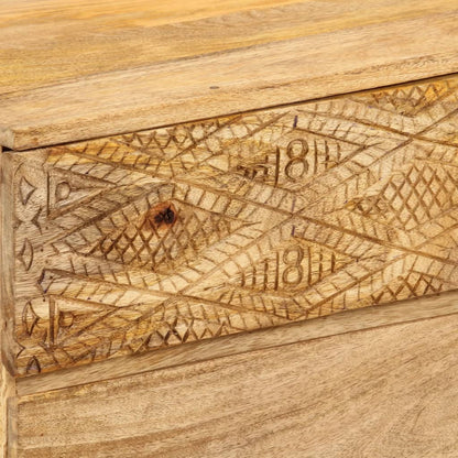 TV-Möbel Trä TV-bänk massivt mangoträ 110x30x40 cm