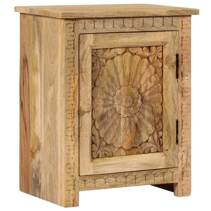Sängbord massivt mangoträ 40x30x50 cm