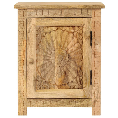 Sängbord massivt mangoträ 40x30x50 cm