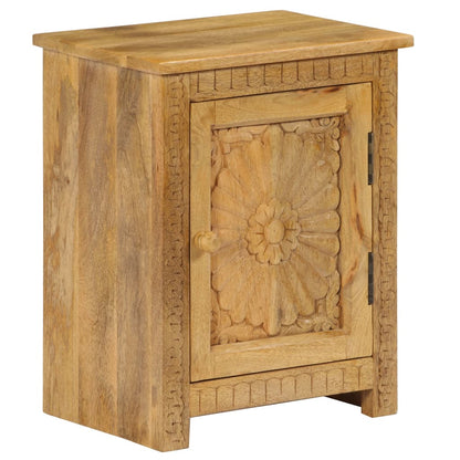 Sängbord massivt mangoträ 40x30x50 cm