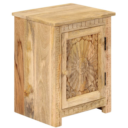 Sängbord massivt mangoträ 40x30x50 cm