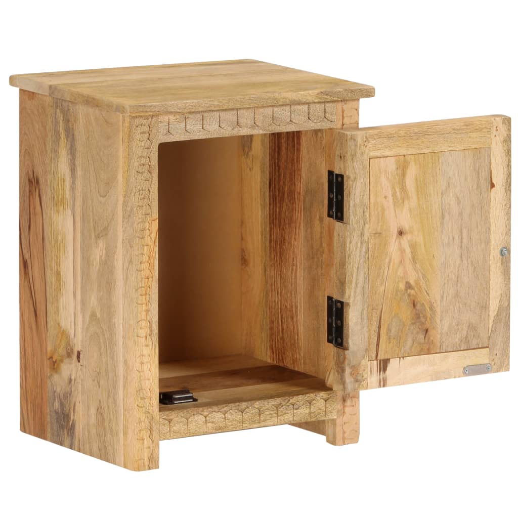 Sängbord massivt mangoträ 40x30x50 cm