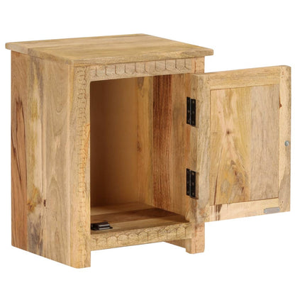 Sängbord massivt mangoträ 40x30x50 cm