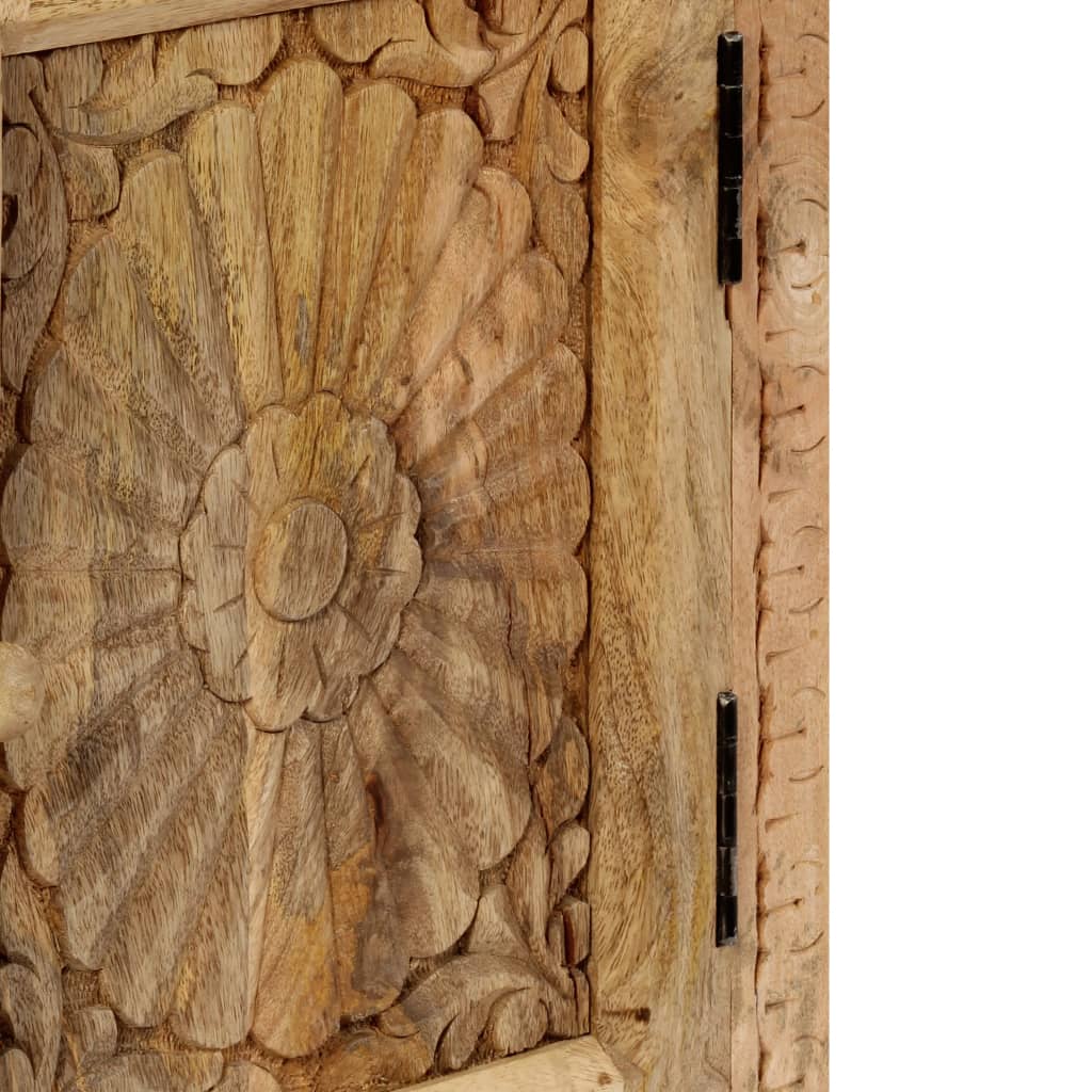 Sängbord massivt mangoträ 40x30x50 cm