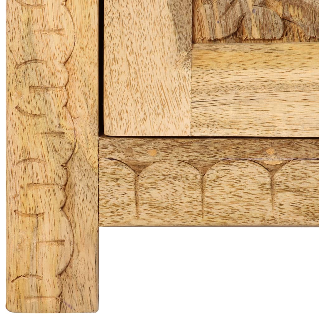 Sängbord massivt mangoträ 40x30x50 cm