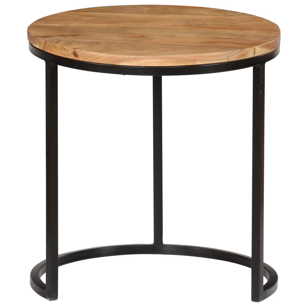 Soffbord Trä 3 st massivt akaciaträ