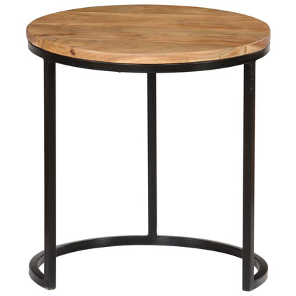 Soffbord Trä 3 st massivt akaciaträ