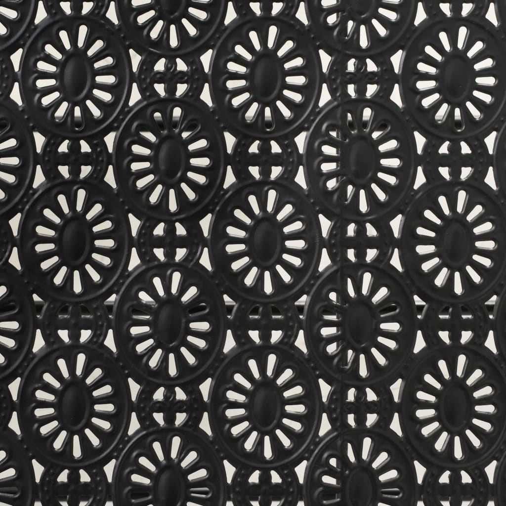 Soffbord DIV. Hopfällbart vintage stil metall 100x50x45 cm svart