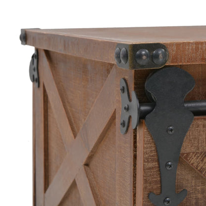 Soffbord Trä massivt granträ 91x51x38 cm brun