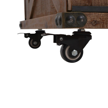 Soffbord Trä massivt granträ 91x51x38 cm brun