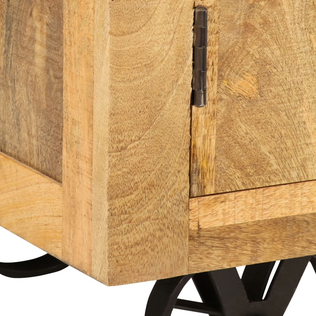 Skänk Trä massivt mangoträ 95x45x185 cm