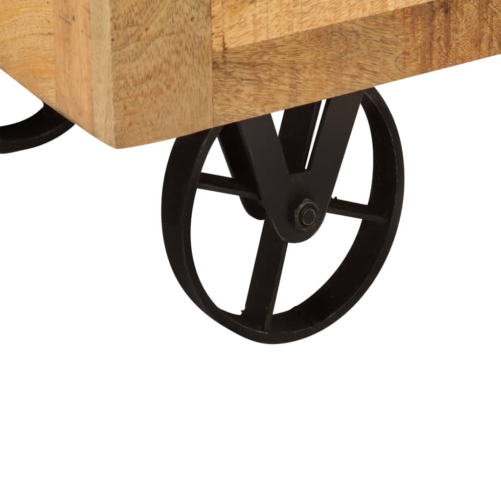 Skänk Trä massivt mangoträ 95x45x185 cm