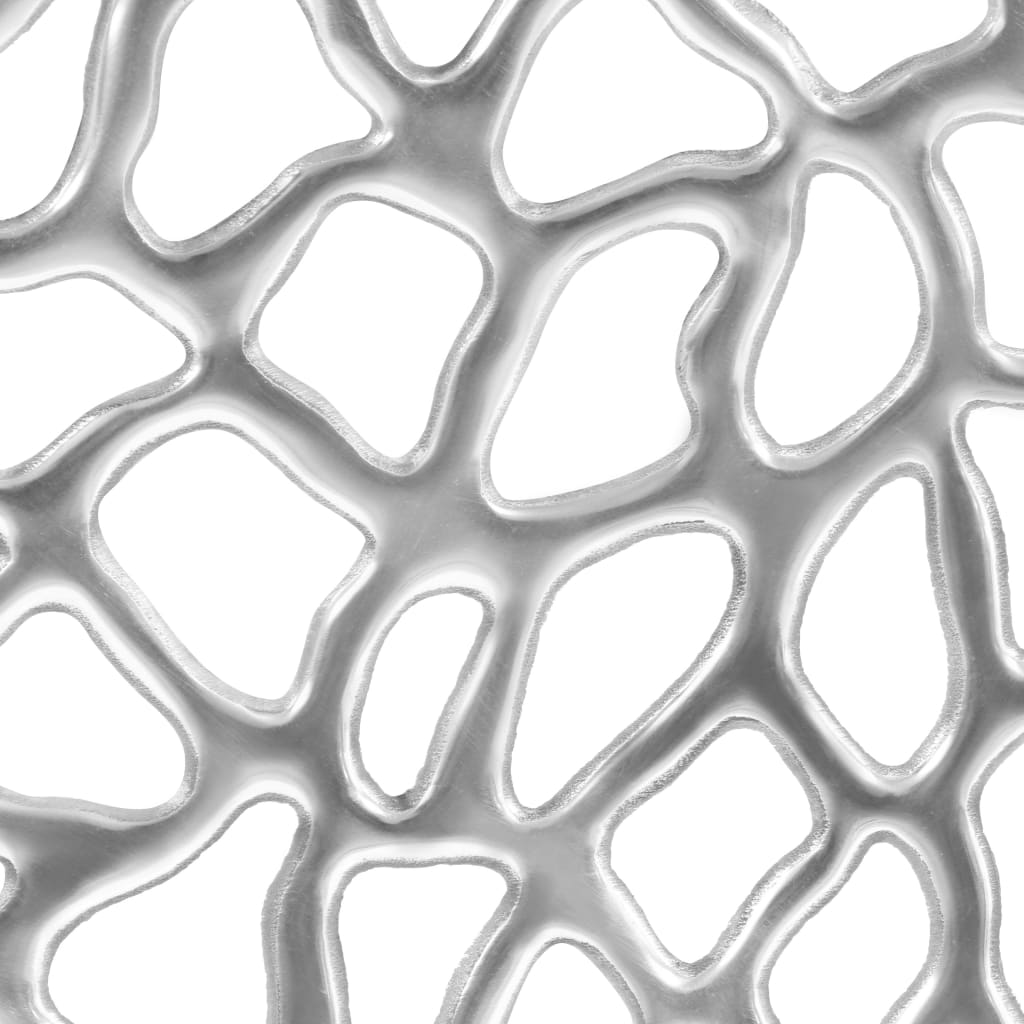 Soffbord DIV. gjuten aluminium 70x30 cm silver