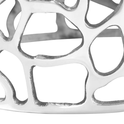 Soffbord DIV. gjuten aluminium 70x30 cm silver