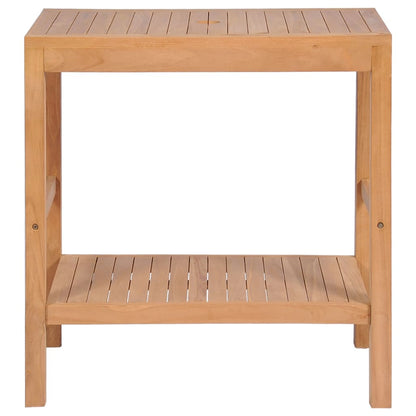 Badrumsunderskåp massiv teak 74x45x75 cm