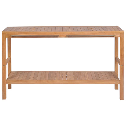 Badrumsunderskåp massiv teak 132x45x75 cm