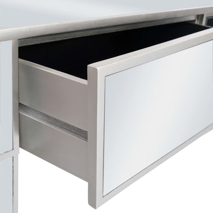 Avlastningsbord Konsollbord DIV. spegel MDF och glas 106,5x38x76,5 cm