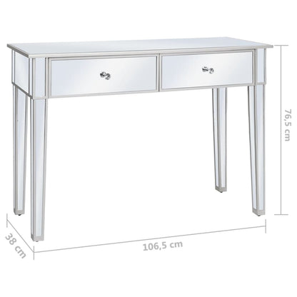 Avlastningsbord Konsollbord DIV. spegel MDF och glas 106,5x38x76,5 cm