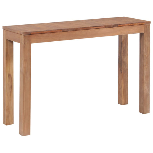 Avlastningsbord Konsollbord Trä massiv teak med naturlig finish 110x35x76 cm
