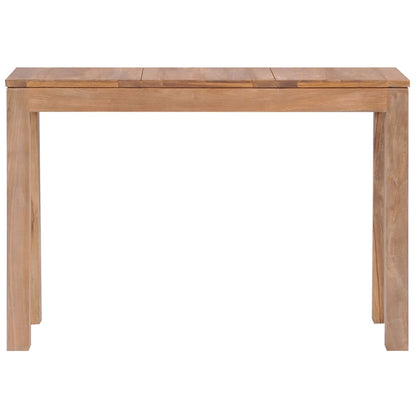 Avlastningsbord Konsollbord Trä massiv teak med naturlig finish 110x35x76 cm