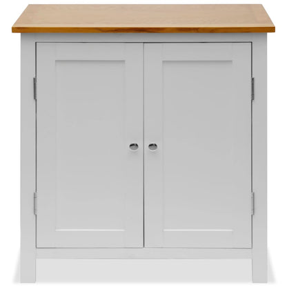 Skåp 70x35x75 cm massiv ek