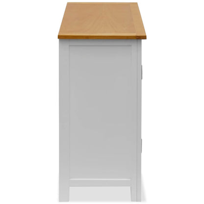 Skåp 70x35x75 cm massiv ek