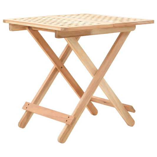 Sidobord Trä Hopfällbart massiv valnötsträ 50x50x49 cm