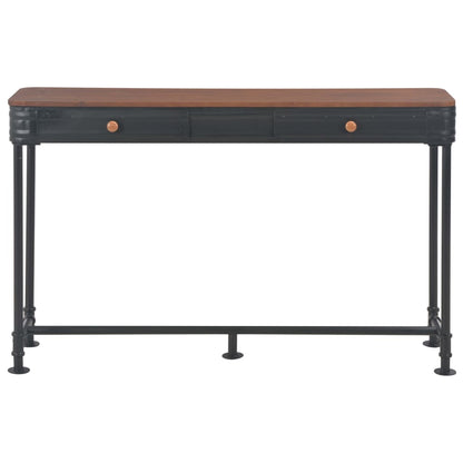 Avlastningsbord Konsollbord Trä med 2 lådor 120x30x75 cm massivt granträ