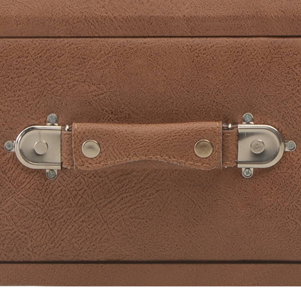 Soffbord Brun mörkbrun 80x40x46 cm konstläder