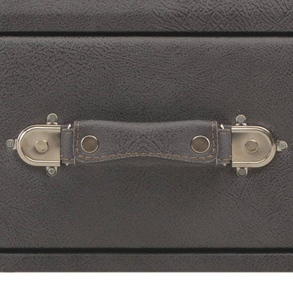 Soffbord Grå 80x40x46 cm konstläder